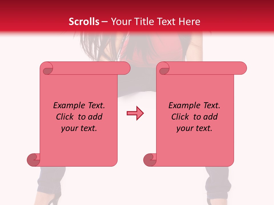 People Female Giving PowerPoint Template