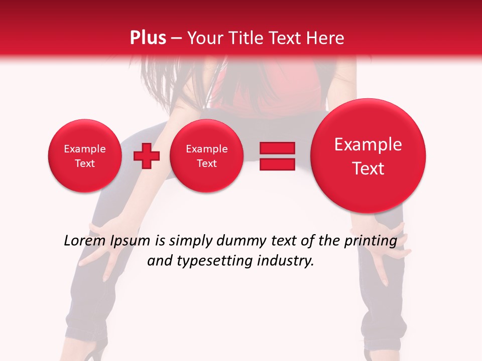 People Female Giving PowerPoint Template