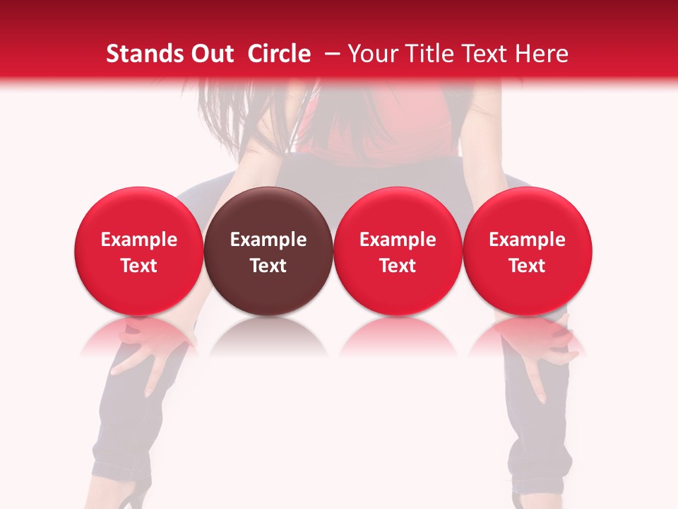 People Female Giving PowerPoint Template