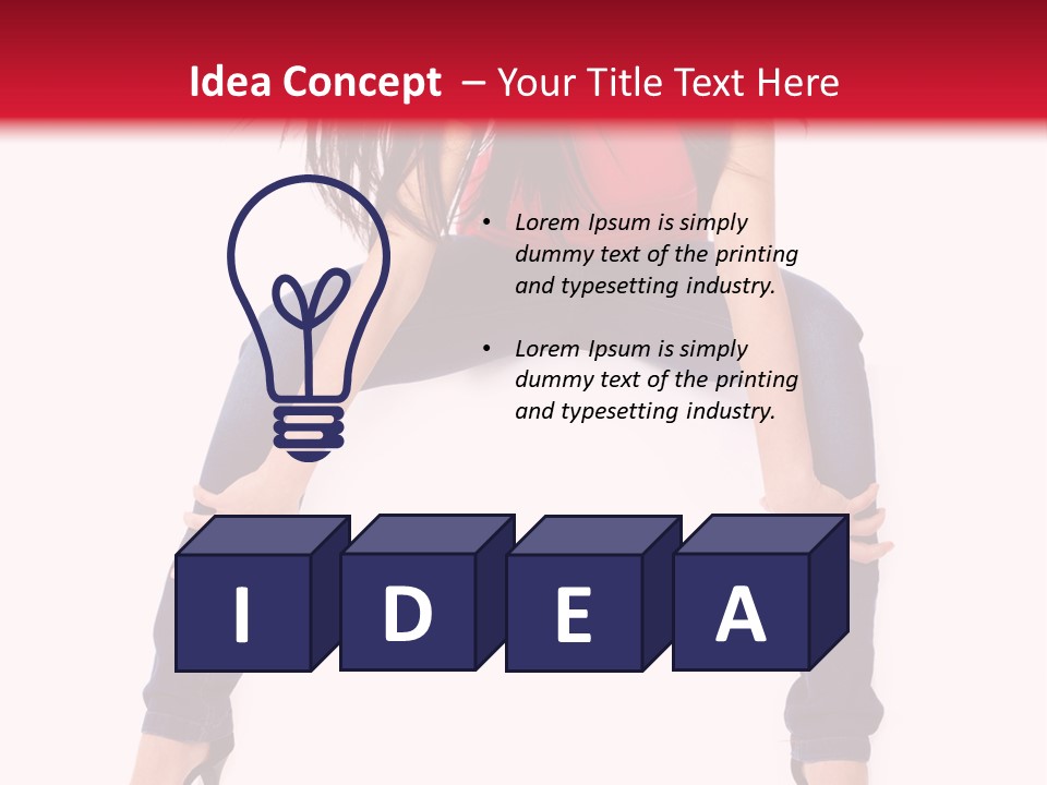 People Female Giving PowerPoint Template