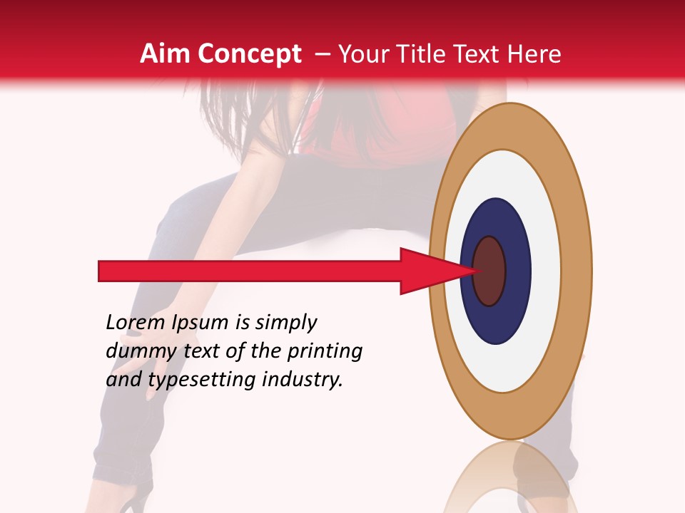 People Female Giving PowerPoint Template