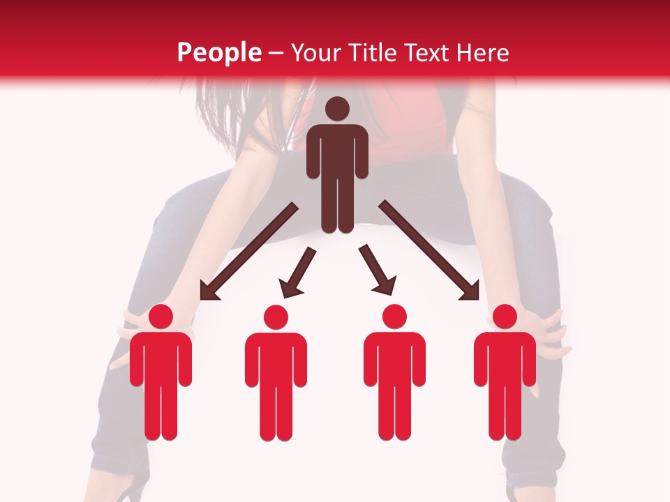 People Female Giving PowerPoint Template