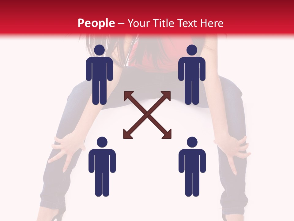 People Female Giving PowerPoint Template