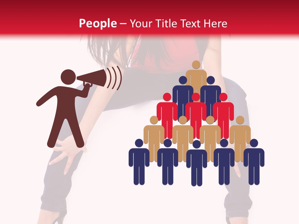 People Female Giving PowerPoint Template