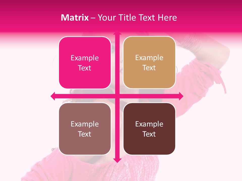 Bokeh Beauty Girl PowerPoint Template