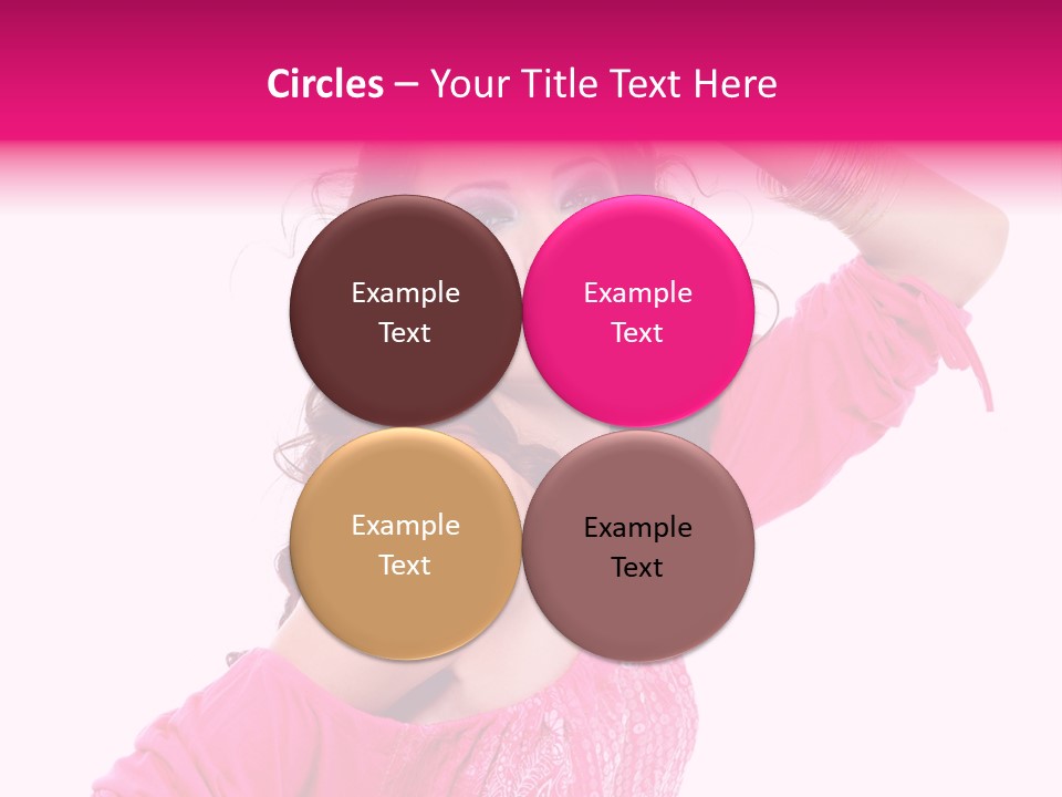 Bokeh Beauty Girl PowerPoint Template