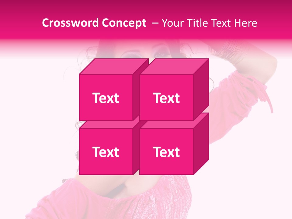 Bokeh Beauty Girl PowerPoint Template