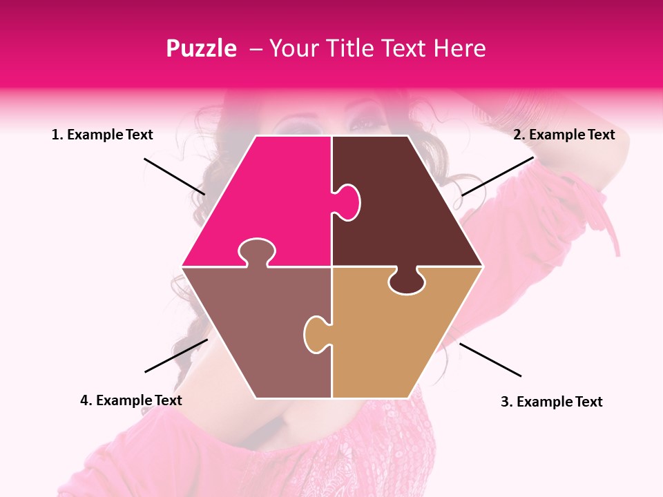 Bokeh Beauty Girl PowerPoint Template