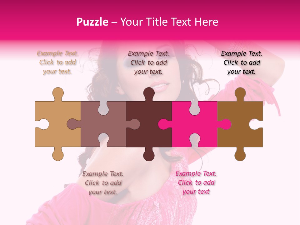 Bokeh Beauty Girl PowerPoint Template