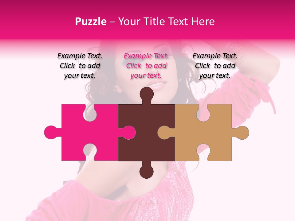 Bokeh Beauty Girl PowerPoint Template