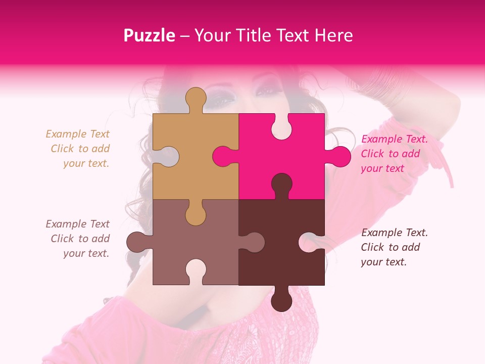Bokeh Beauty Girl PowerPoint Template
