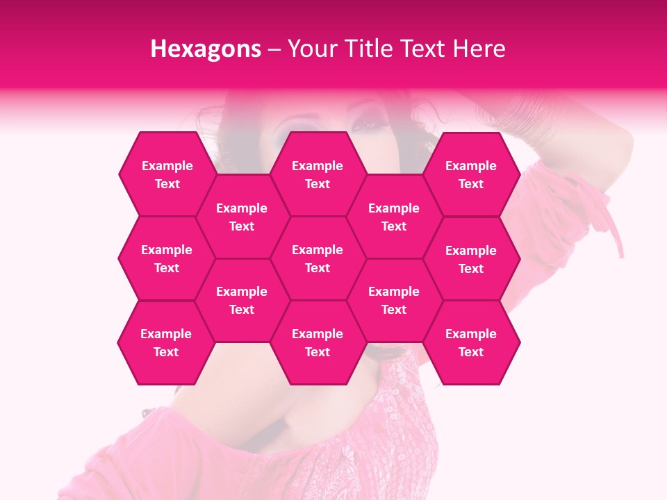 Bokeh Beauty Girl PowerPoint Template