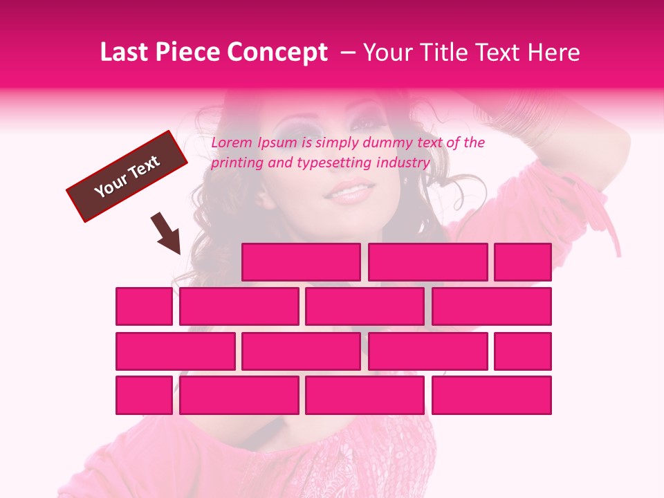 Bokeh Beauty Girl PowerPoint Template