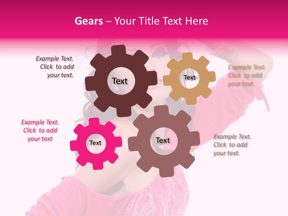 Bokeh Beauty Girl PowerPoint Template