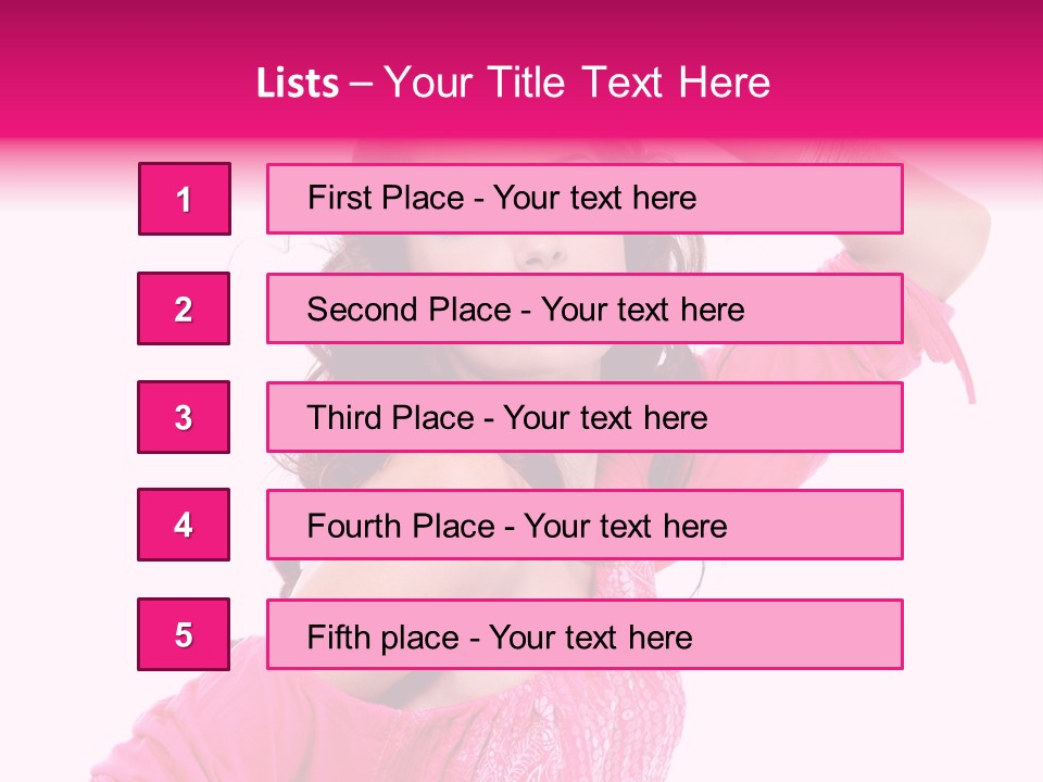 Bokeh Beauty Girl PowerPoint Template