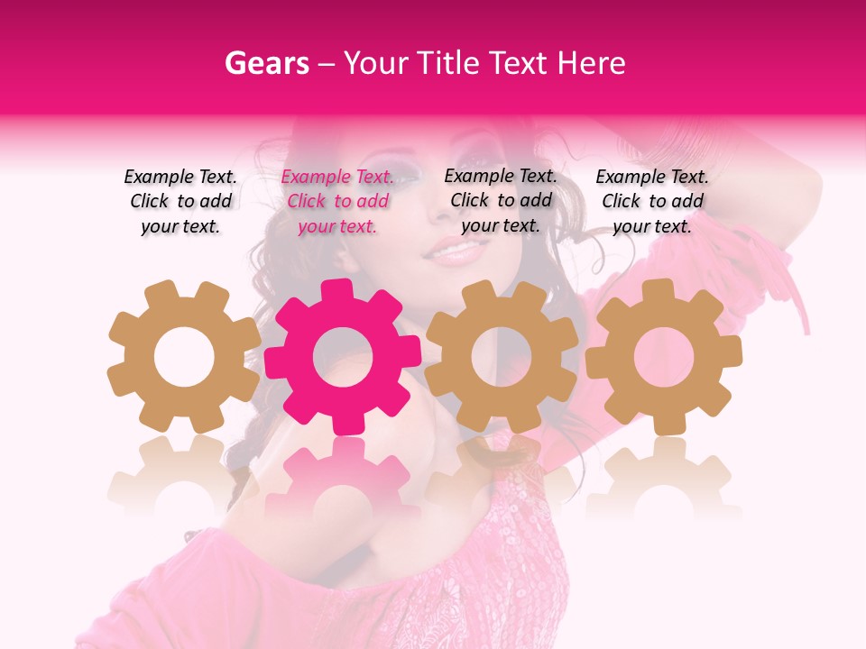 Bokeh Beauty Girl PowerPoint Template