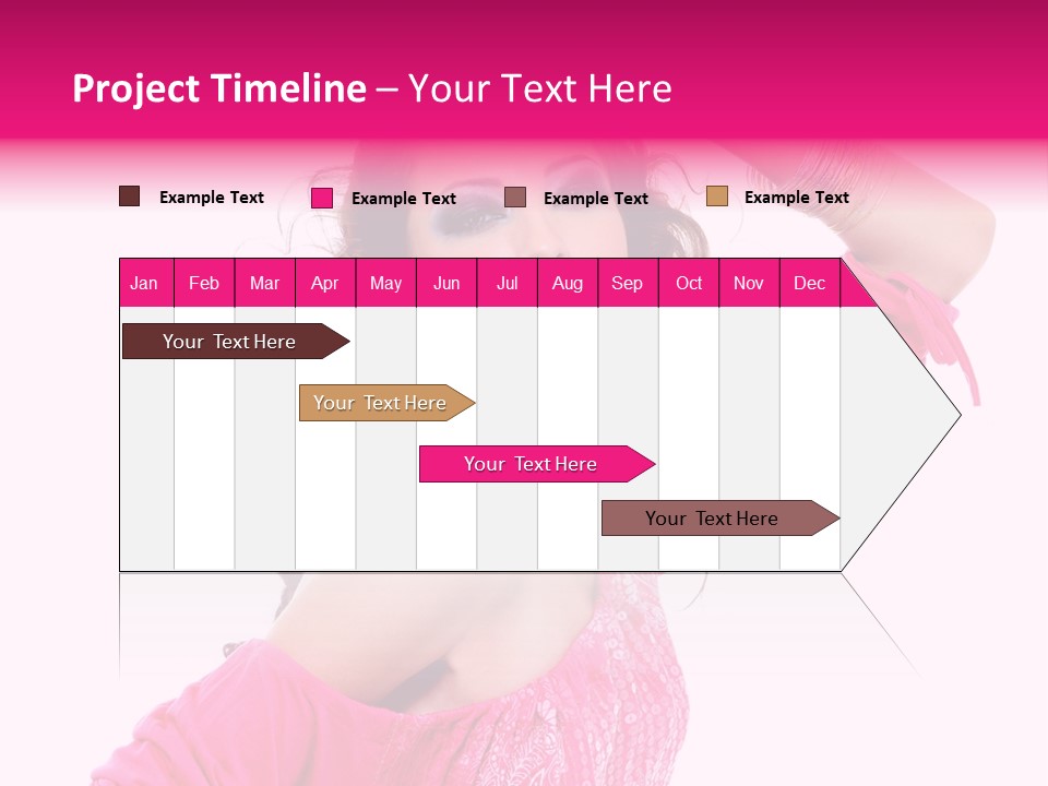 Bokeh Beauty Girl PowerPoint Template