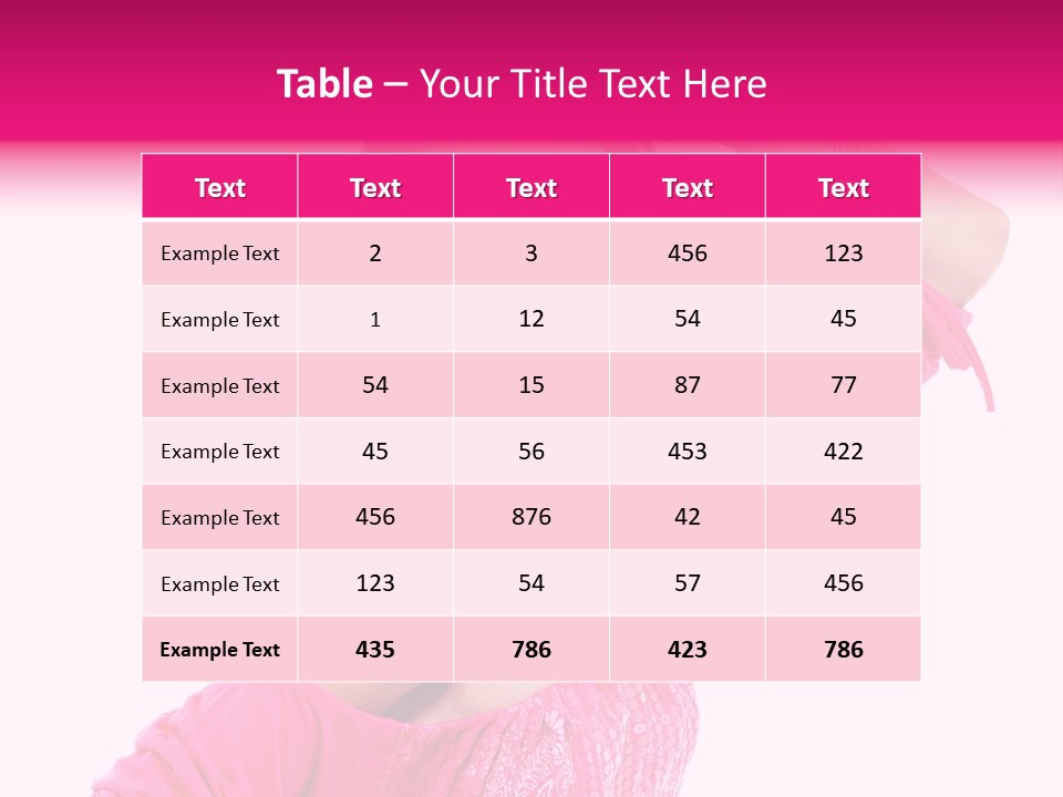 Bokeh Beauty Girl PowerPoint Template