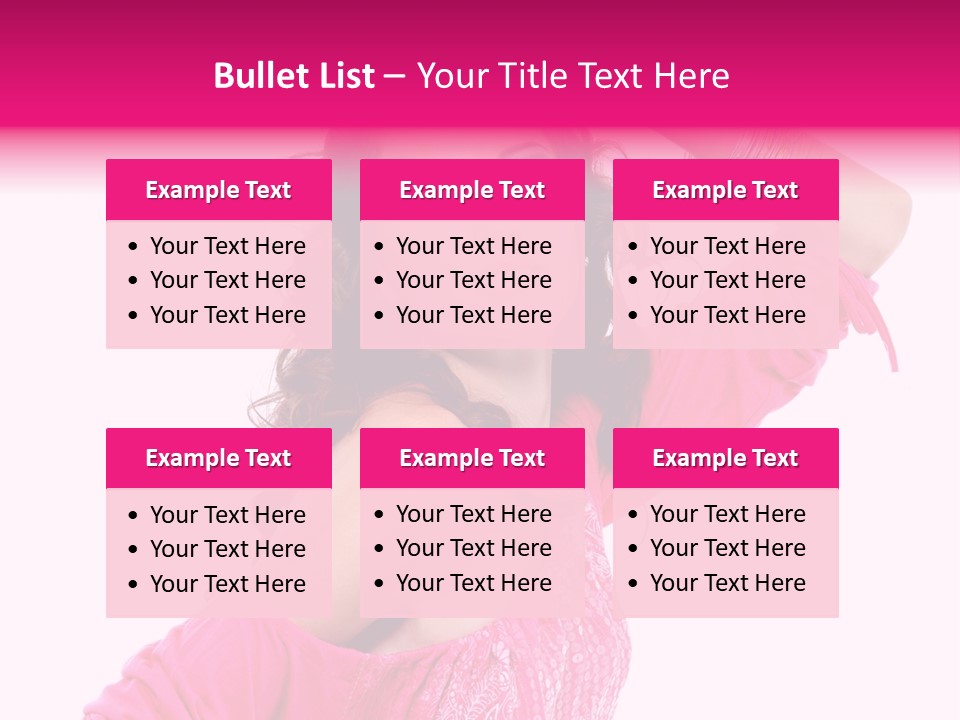 Bokeh Beauty Girl PowerPoint Template