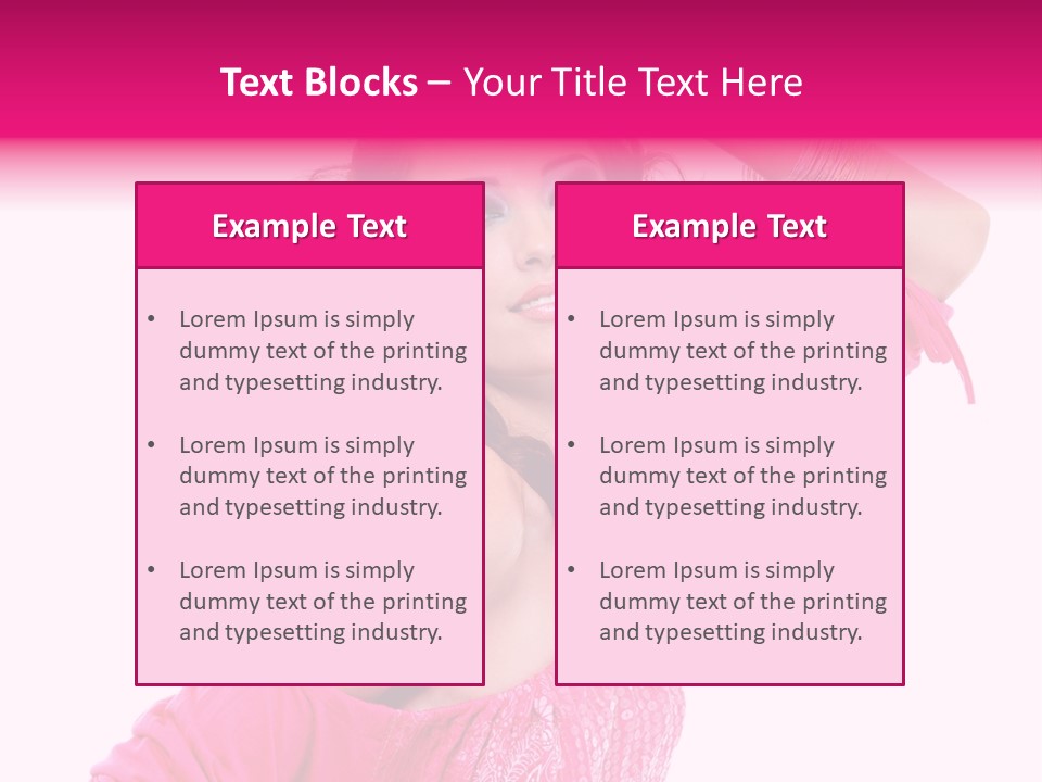 Bokeh Beauty Girl PowerPoint Template