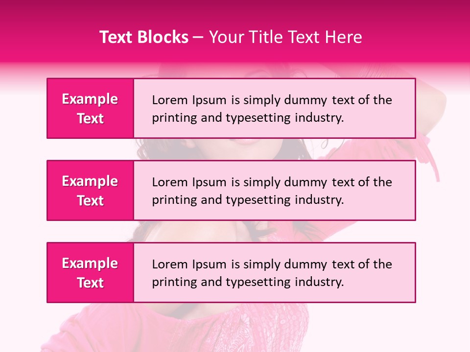 Bokeh Beauty Girl PowerPoint Template