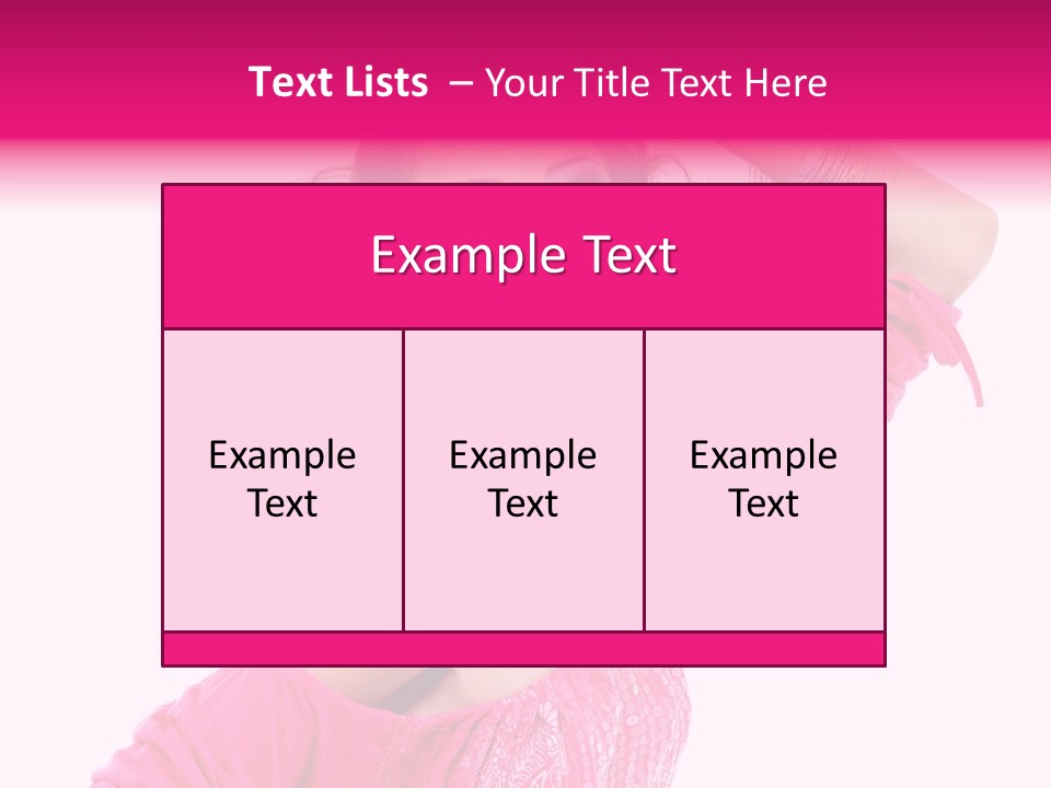 Bokeh Beauty Girl PowerPoint Template