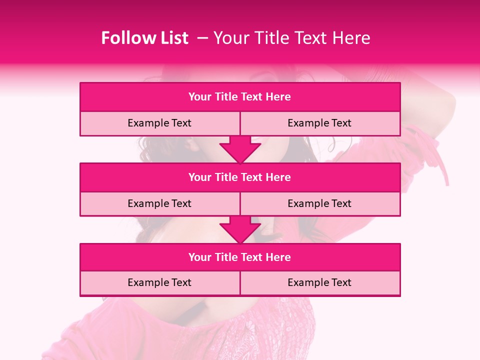 Bokeh Beauty Girl PowerPoint Template