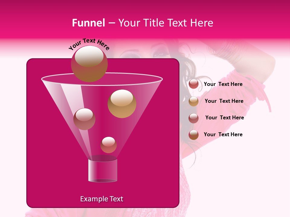 Bokeh Beauty Girl PowerPoint Template