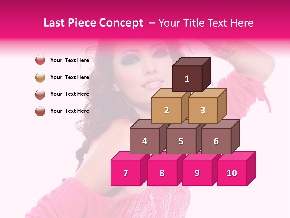 Bokeh Beauty Girl PowerPoint Template