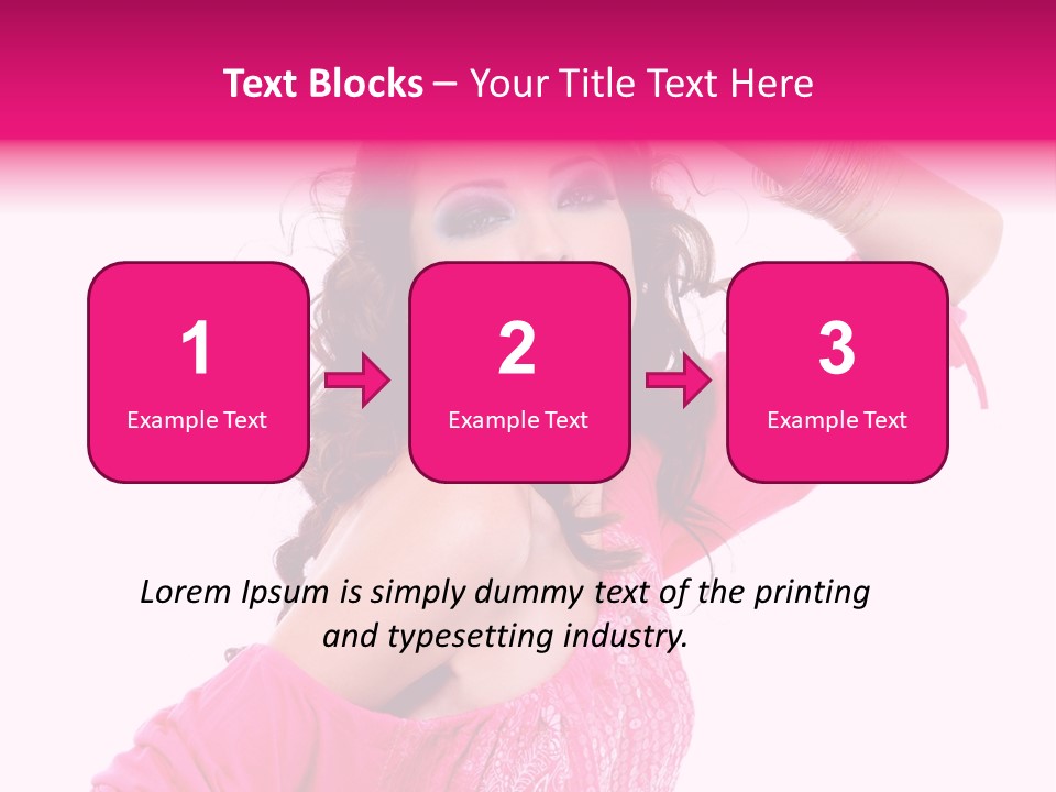 Bokeh Beauty Girl PowerPoint Template