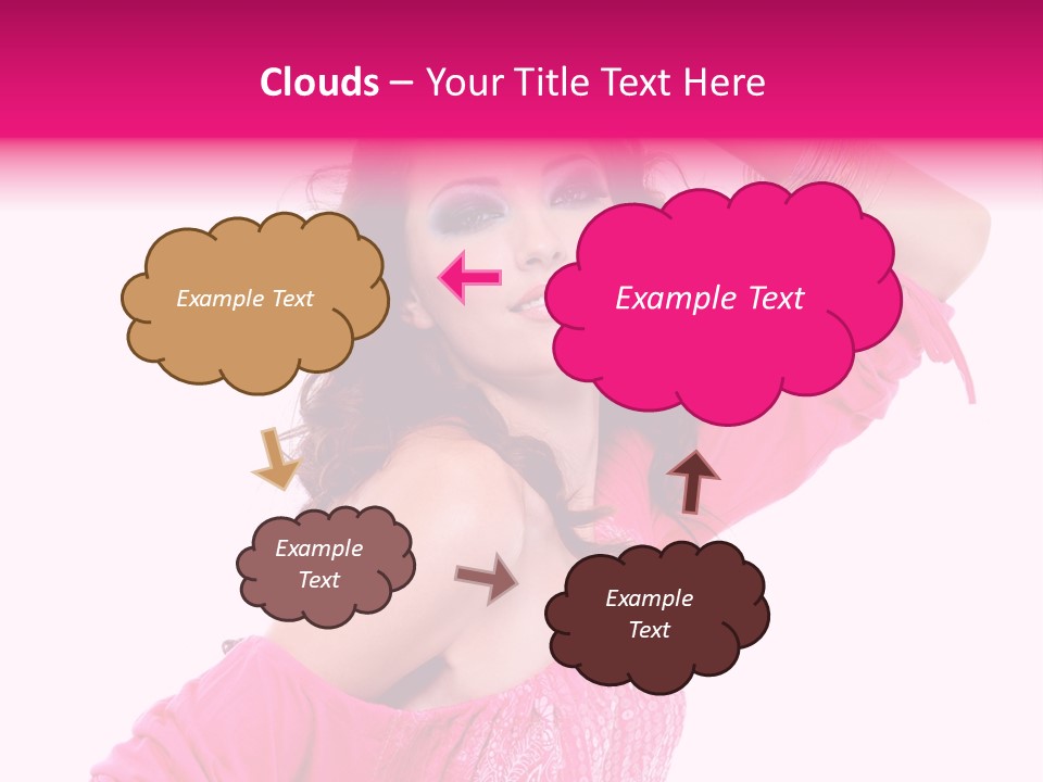 Bokeh Beauty Girl PowerPoint Template