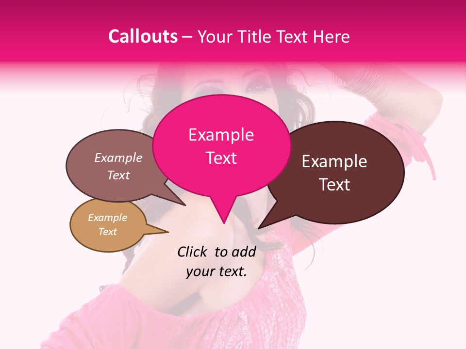 Bokeh Beauty Girl PowerPoint Template