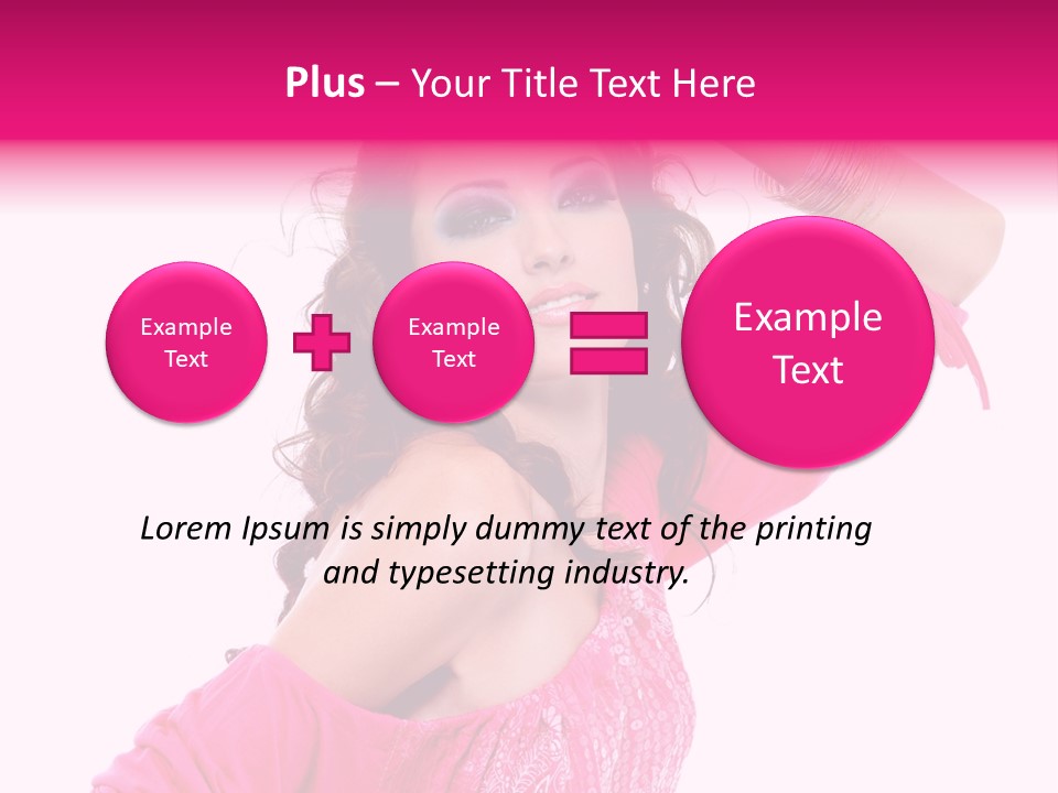 Bokeh Beauty Girl PowerPoint Template