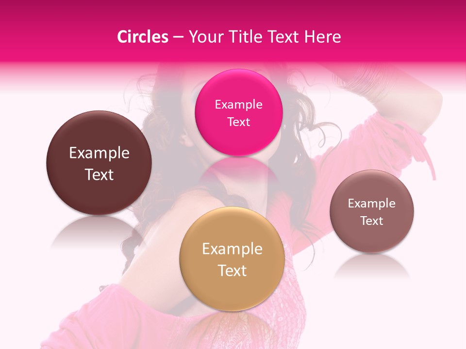 Bokeh Beauty Girl PowerPoint Template
