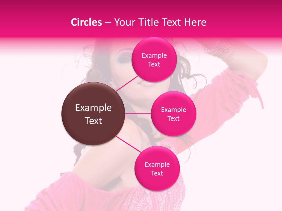 Bokeh Beauty Girl PowerPoint Template