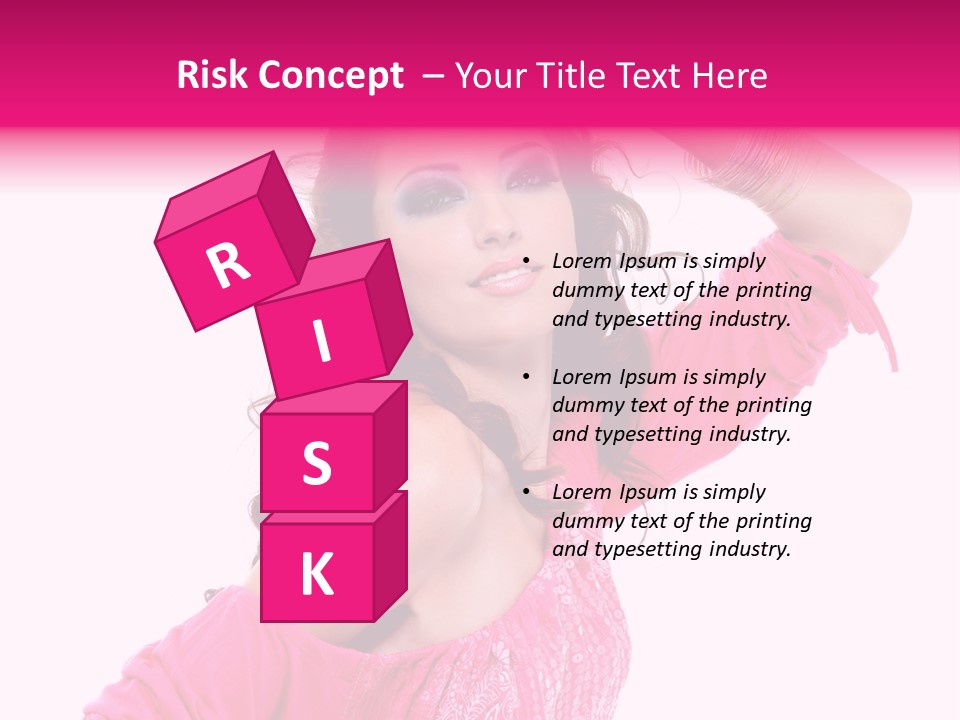 Bokeh Beauty Girl PowerPoint Template