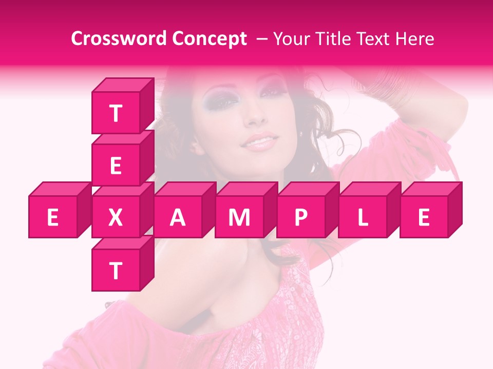 Bokeh Beauty Girl PowerPoint Template