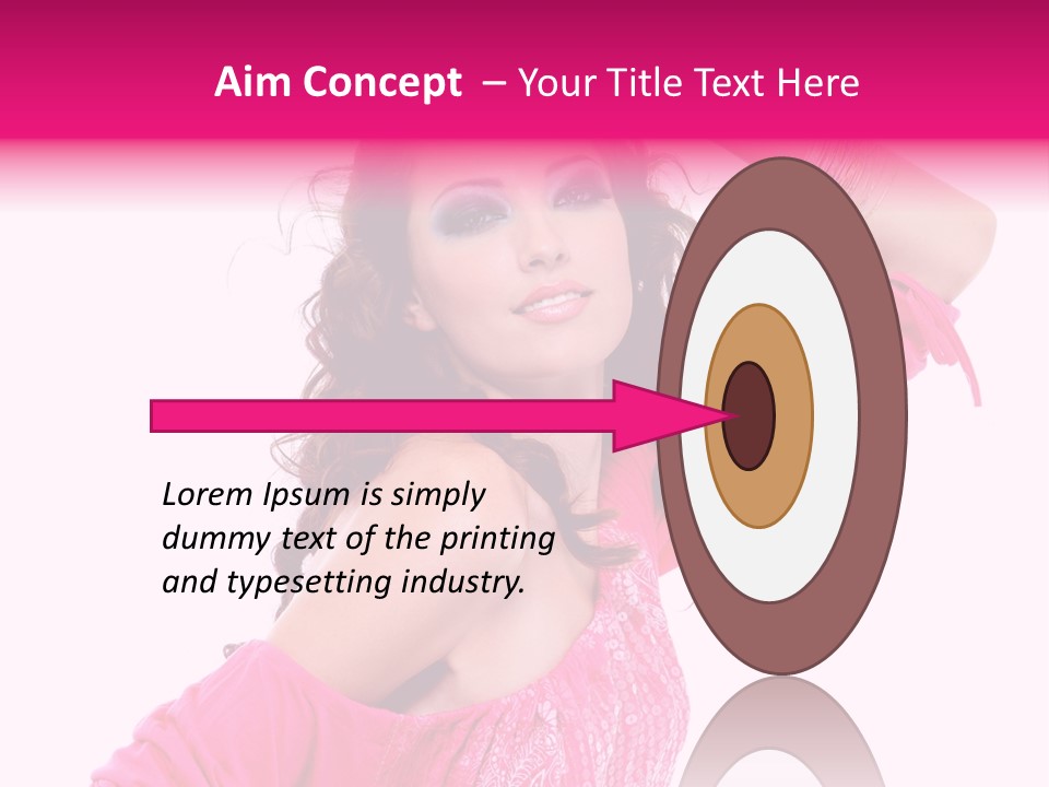 Bokeh Beauty Girl PowerPoint Template