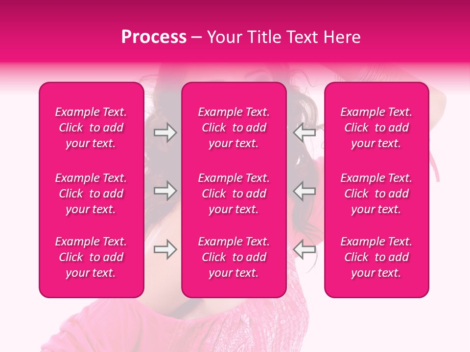 Bokeh Beauty Girl PowerPoint Template