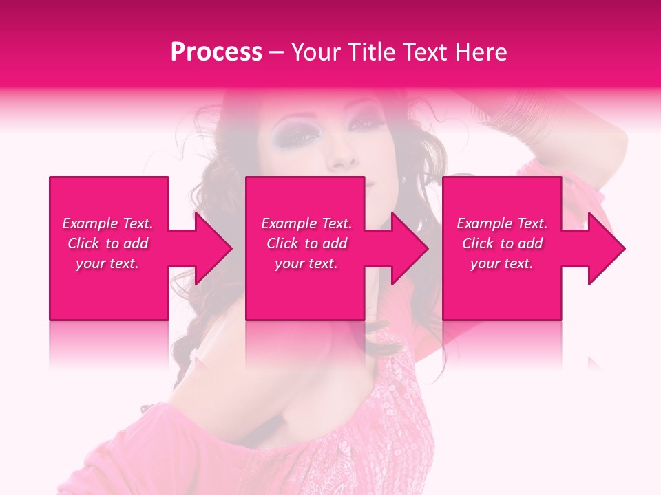 Bokeh Beauty Girl PowerPoint Template