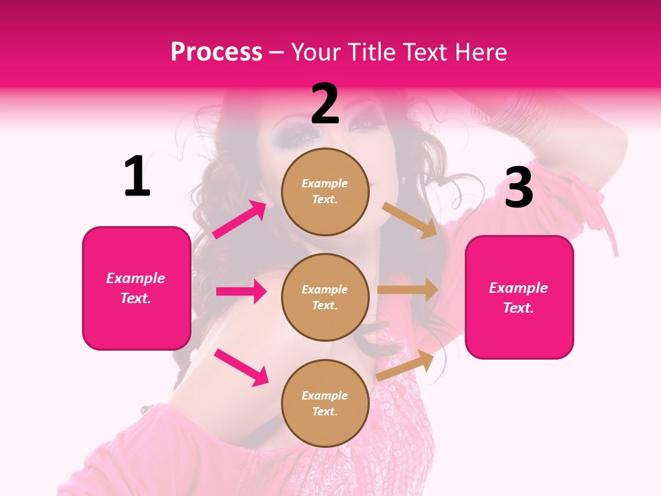 Bokeh Beauty Girl PowerPoint Template