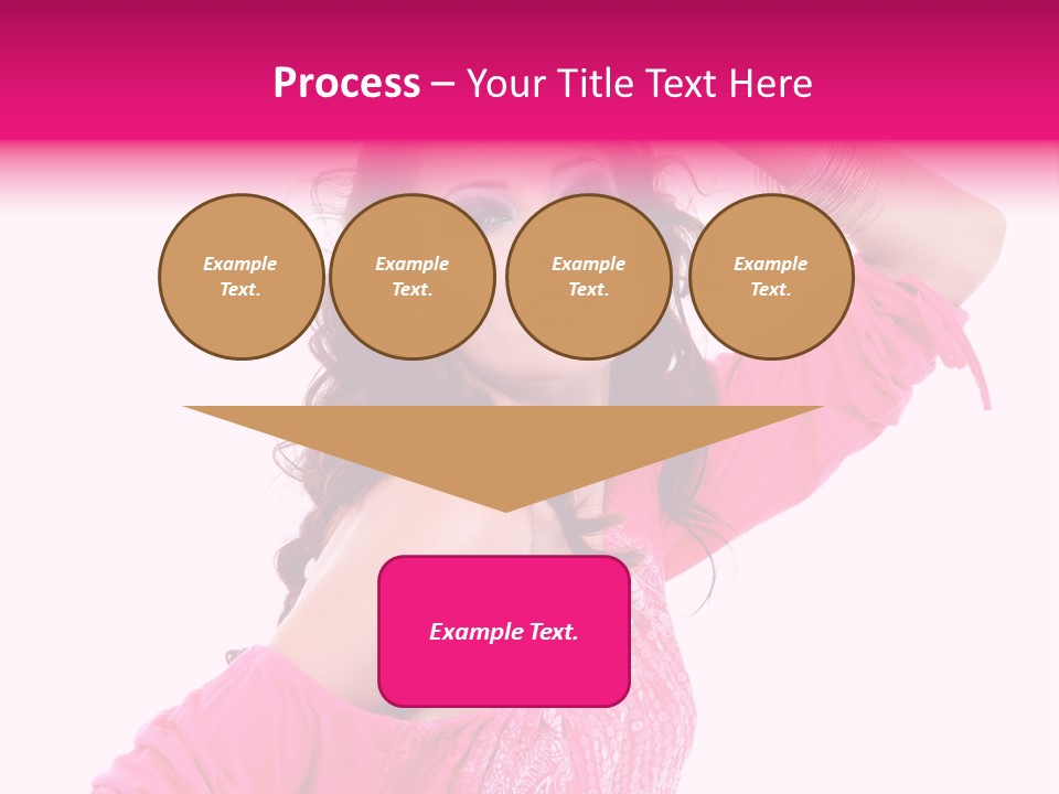 Bokeh Beauty Girl PowerPoint Template