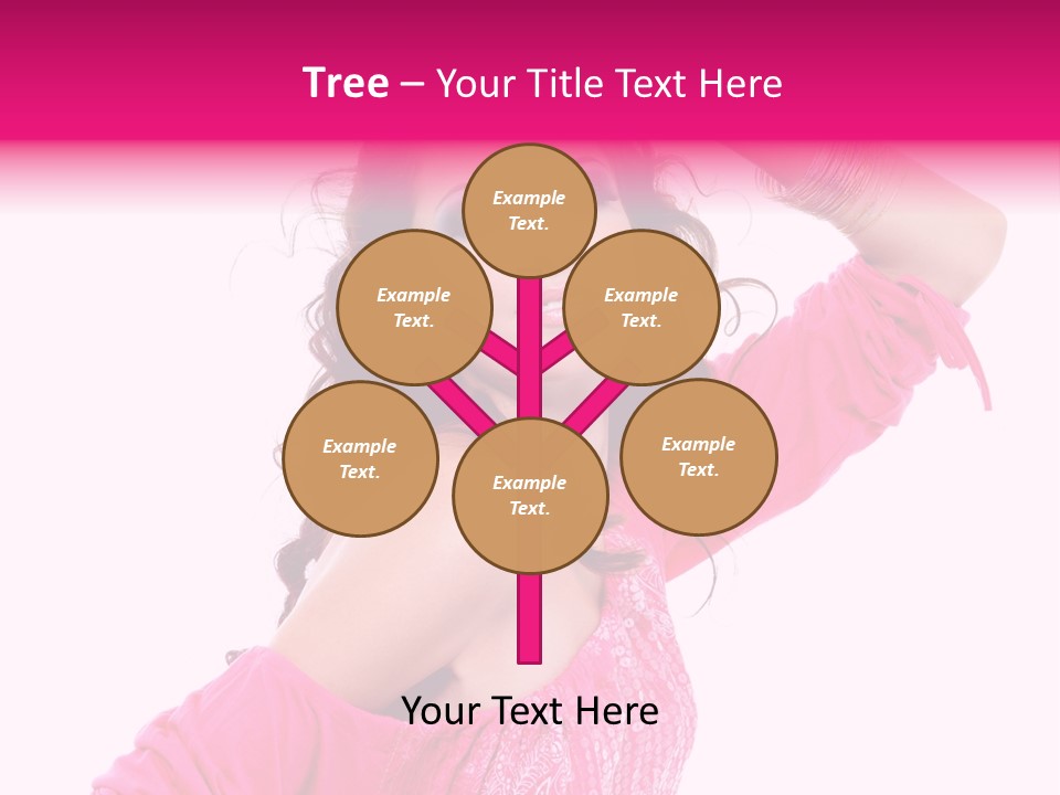 Bokeh Beauty Girl PowerPoint Template