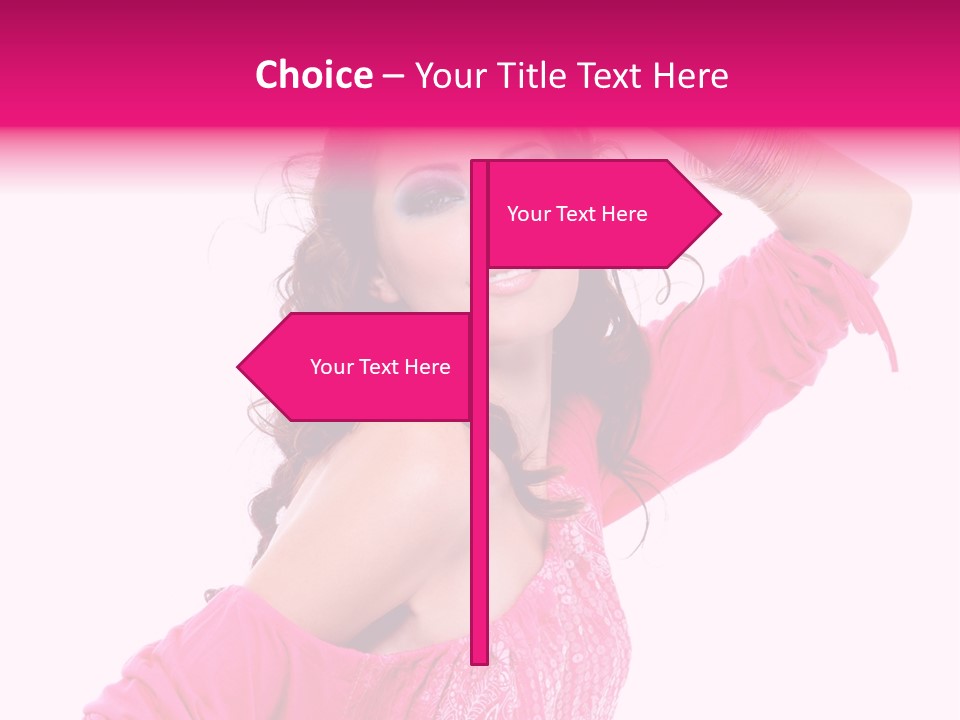 Bokeh Beauty Girl PowerPoint Template