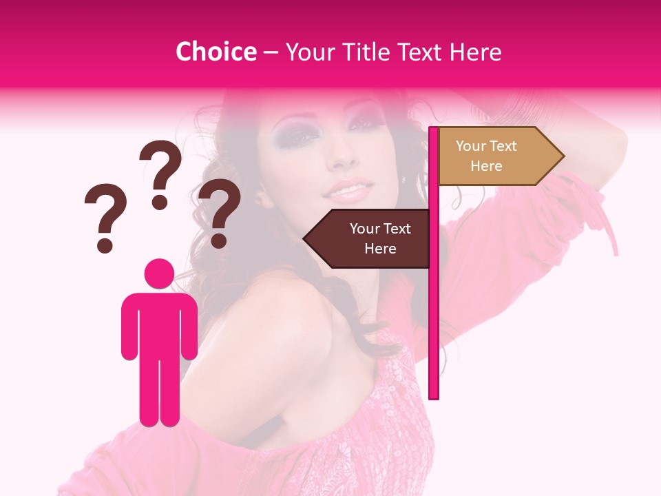 Bokeh Beauty Girl PowerPoint Template