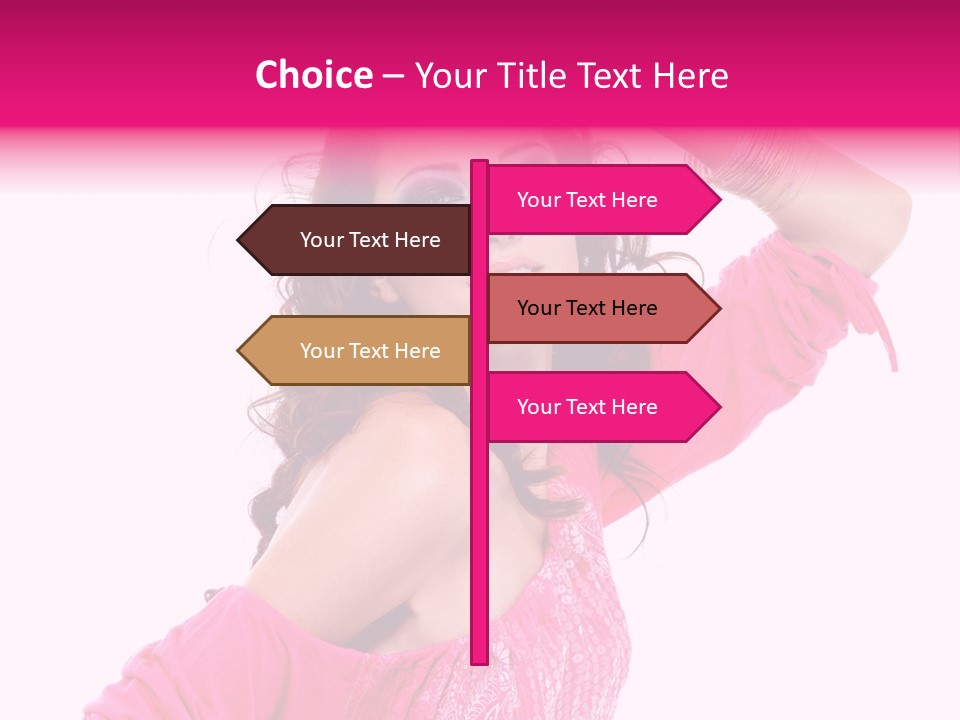 Bokeh Beauty Girl PowerPoint Template