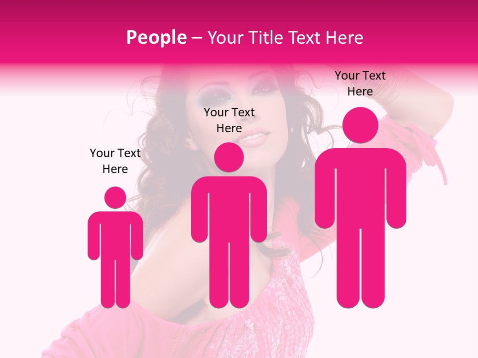 Bokeh Beauty Girl PowerPoint Template