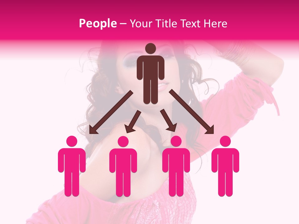 Bokeh Beauty Girl PowerPoint Template