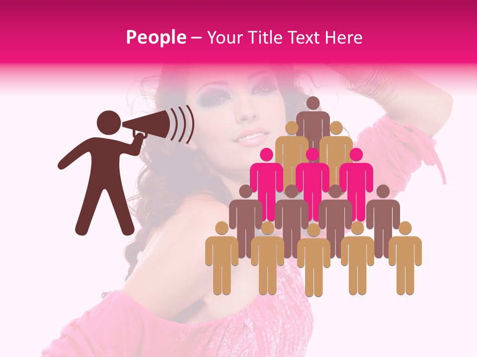 Bokeh Beauty Girl PowerPoint Template