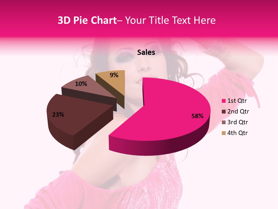 Bokeh Beauty Girl PowerPoint Template